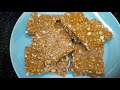 పర్ఫెక్ట్ బెల్లం చిక్కి crushed peanut chikki bellam chikki chikki in telugu