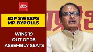 Madhya Pradesh Bypolls: BJP Sweeps 19 Of 28 Assembly seats, Congress Wins 9