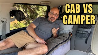 Truck Bed Camping is Completely Backwards (In-Cab Tundra Truck Camping)