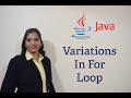 Java Tutorials 28 - Variations in For Loop