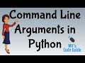 34.  Command Line Arguments in Python