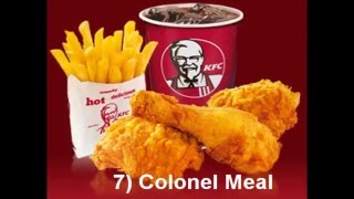 Top 10 KFC Products