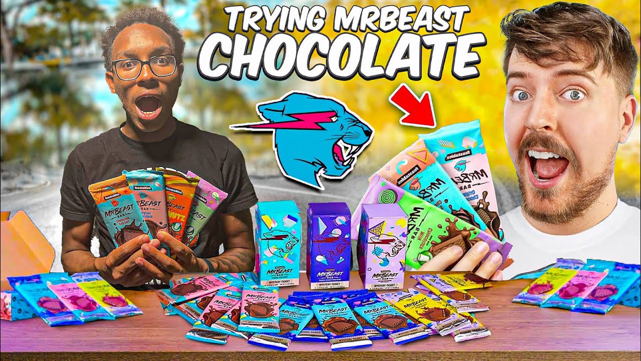 Trying MrBeast Chocolate BARS! - YouTube