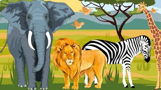 Les animaux de la savane (animals of the savanna)