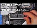 Don't make these mistakes with your NVMe SSD installation - NVMe tips and tricks