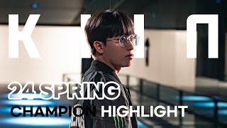 2024 기인 챔피언 하이라이트 | 2024 LCK Spring Champion Highlight - 크산테(K`sante) #기인 #Kiin #그기인거