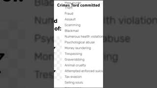 Crimes Tord from EddsWorld committed