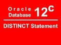 Oracle SQL PLSQL 12C Tutorial 9 - DISTINCT Command, Unique Data
