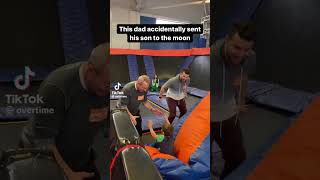 This dad accidentally sent his son to the moon #shorts #funny #memes #fyp