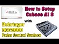 How to Setup Cubase AI 8 with Behringer BCF2000 Fader Control Surface