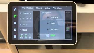 How to change print speed using the menu on Bambu Lab X1 Carbon 3D printer. Silent to Ludicrous!