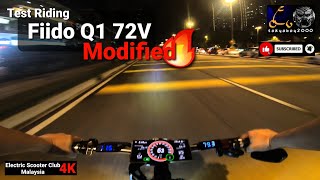 Fiido Q1 Modified 72V Test Ride