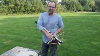 Tod of Todsstuff shoots a medieval 450lb cranequin hunting crossbow