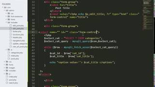 How to fetch Image and Categories in edit Post | Complete CMS in php