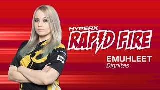 Team Dignitas Female CS:GO Emuhleet - Rapid Fire Questions