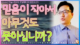 [ 은혜의 복음 ] 레마설교 / (눅17:5-6) 믿음이 작아서 아무것도 못하십니까? 220821 / DHHC 대전하늘소망교회