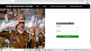 Online Crime Reporting System using PHP and MySQL
