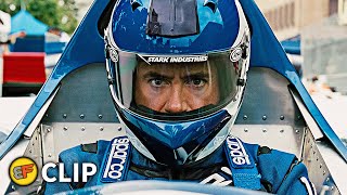 Tony Stark at the Monaco Grand Prix Race Scene | Iron Man 2 (2010) Movie Clip HD