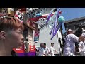 2024 住吉神社祭典 中日 東浜組・西浜組 叩き合い（すれ違い）