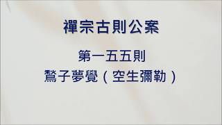 豁開第三隻眼│禪宗公案 0155則：鶖子夢覺（空生彌勒）。「夢中說六波羅密，與覺時是同是異？」「誰名彌勒？誰是彌勒？」