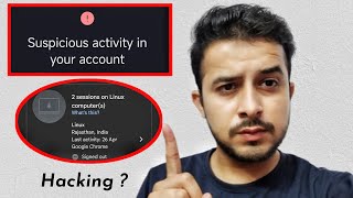 Linux Sign In My Google Account (part1) || Suspicious Activity In Google Account || Hacking