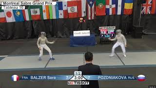 2020 152 T16 02 F S Individual Montreal CAN GP BLUE POZDNIAKOVA RUS vs BALZER FRA