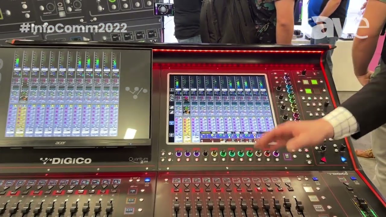 InfoComm 2022: DiGiCo Shows Quantum 225 Digital Mixing Console - YouTube