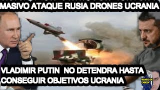 ULTIMO MINUTO Rusia lanza mayor ataque masivo drones kamikaze en Kiev UCRANIA GUERRA VLADIMIR PUTIN
