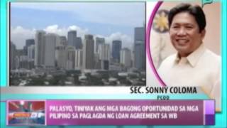 Palasyo, tiniyak ang mga bagong oportunidad sa mga Pilipino sa paglagda ng loan agreement ng WB