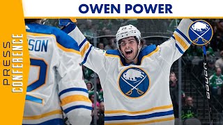 “A Nice Feeling” | Buffalo Sabres Defenseman Owen Power Scores First Goal Of The Season In OT Win