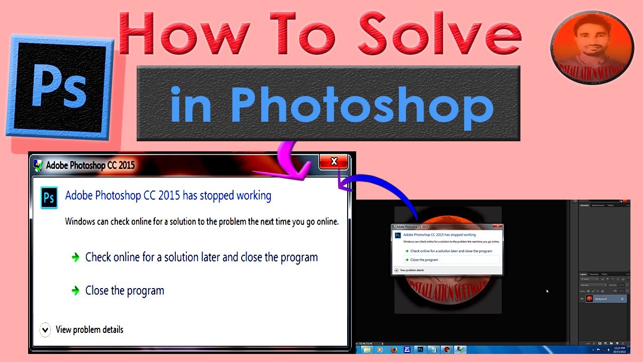 How To Fix " Photoshop CC 2015 Has Stopped Working " - YouTube