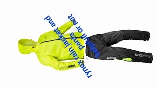 rynox rain jacket and pants review