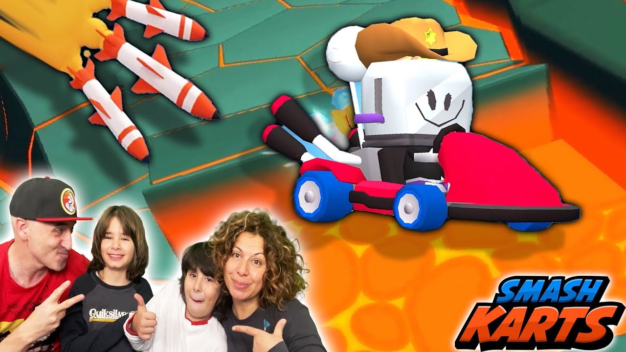 Batallas Sobre La LAVA En Smash Karts!! Los Polo En SmashKarts.io - YouTube