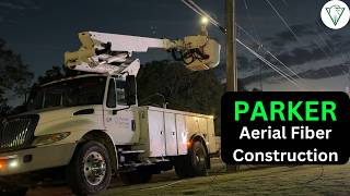 Aerial Fiber Optic Construction! | Parker Systems