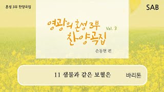 [중앙아트] 영광의 혼성 3부 찬양곡집 Vol. 3 11. 샘물과 같은 보혈은 – 바리톤 Vocal