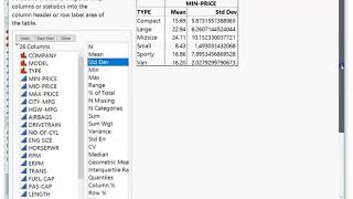 Tabulate Example