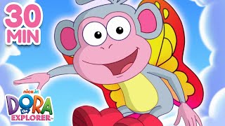 Boots Best Adventures with Dora! 🐵 | 30 Minutes | Dora the Explorer