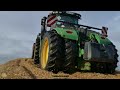 das geht ab john deere 9520r mit silo schild in deutschland großeinsatz silieren auf dem 14m berg