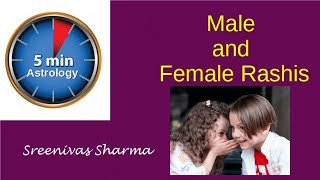 Five minutes astrology || part 19 || Male \u0026 Female rashi.