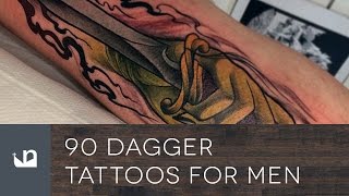 90 Dagger Tattoos For Men