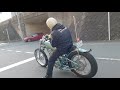 【走行】sr400 ショーレベルのスーパーナローチョッパーカスタム！ 2%er chopper bobber バイク yamaha