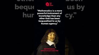 Mathematics is a more powerful | René Descartes Quotes | Whatsapp Status | #shorts #motivation