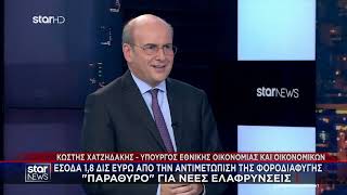 Ο Κ. Χατζηδάκης στο Κεντρικό Δελτίο Ειδήσεων του Star Channel με τη Μ. Ζαχαρέα (20.11.2024)