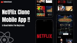 🔴Netflix App in React Native | Project Setup and Splash Screen | For Beginners