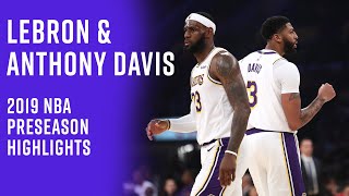 Anthony Davis Will Fit Right In Next To LeBron James | Lakers Preseason Highlights