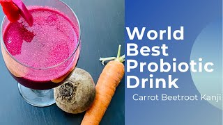 Carrot Beetroot Kanji|Best probiotic Drink|Gajar aur Chuqandar kanji| How to make Kanji at home