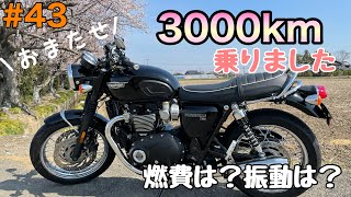 【モトブログ】振動気になる？3000km走ったボンネビルT120 レビュー 【インプレ】