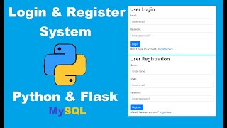 Create User Login and Register System with Python, Flask, MySQL | Python Projects