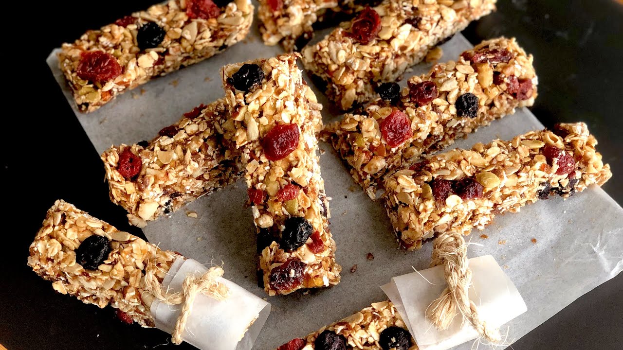 Granola Bar Recipe | Sugar-Free, No-Bake & Without Oven | Crafts And ...