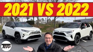 Compare 2022 RAV4 Hybrid XSE vs 2021: Cool Changes & Updates!